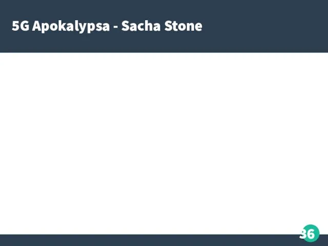 5G Apokalypsa - Sacha Stone