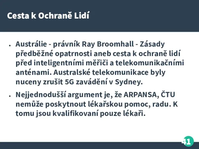 Cesta k Ochraně Lidí Austrálie - právník Ray Broomhall -