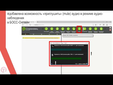 #добавлена возможность «приглушить» (mute) аудио в режиме аудио-наблюдения в БОСС-Онлайн ! ! !