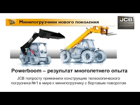 Powerboom – результат многолетнего опыта JCB попросту применили конструкцию телескопического