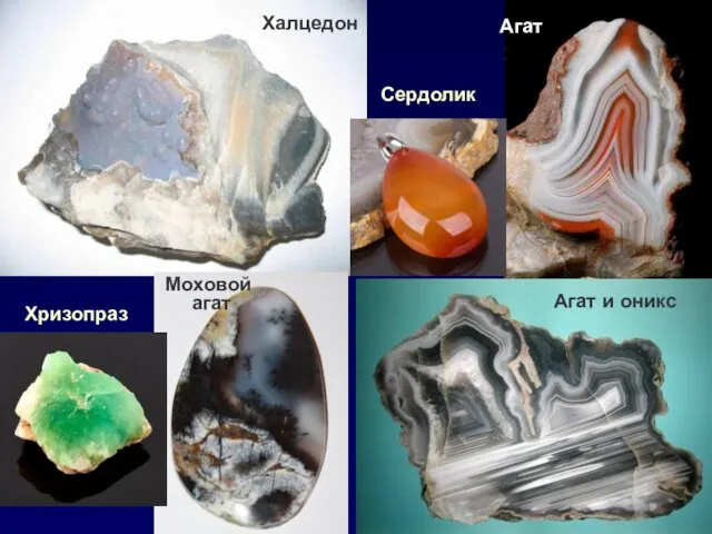 Халцедон Агат и оникс Агат Моховой агат Хризопраз Сердолик