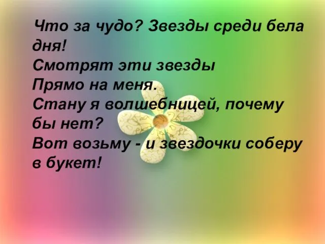 Что за чудо? Звезды среди бела дня! Смотрят эти звезды