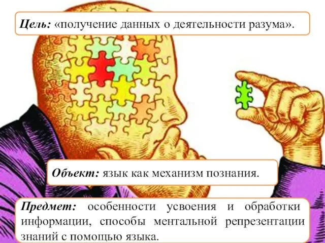 Предмет: особенности усвоения и обработки информации, способы ментальной репрезентации знаний