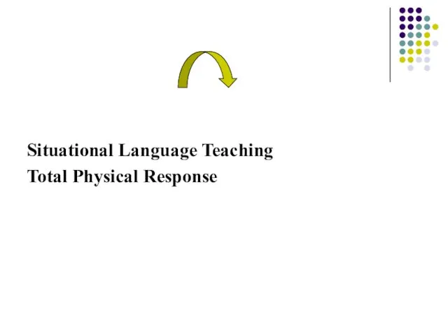 Situational Language Teaching Total Physical Response