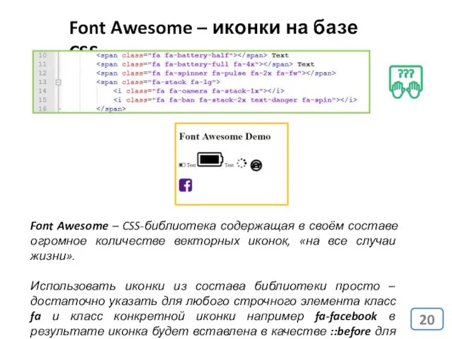 Font Awesome – иконки на базе CSS Font Awesome –