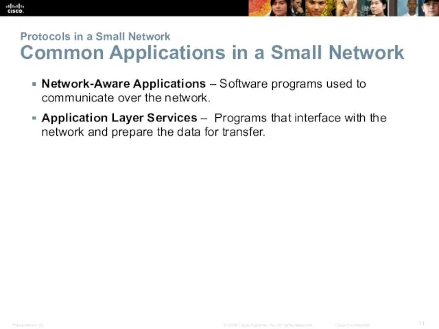 Protocols in a Small Network Common Applications in a Small