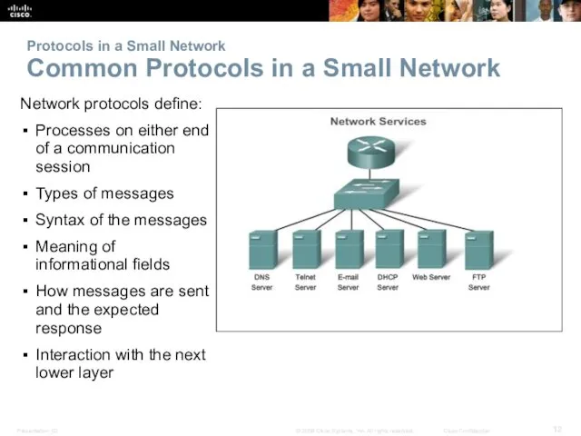 Protocols in a Small Network Common Protocols in a Small