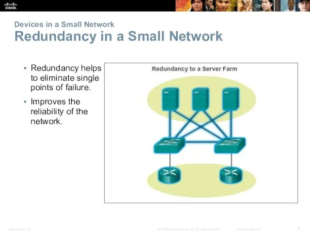 Devices in a Small Network Redundancy in a Small Network