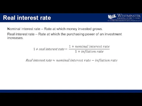 Real interest rate