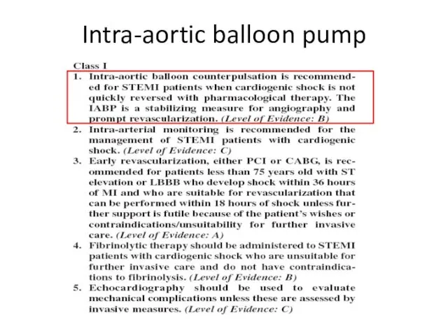 Intra-aortic balloon pump