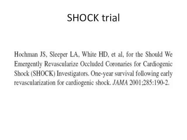 SHOCK trial