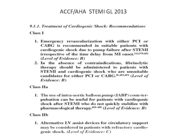 ACCF/AHA STEMI GL 2013