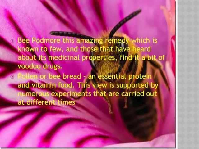 Bee Podmore this amazing remedy which is known to few, and those that