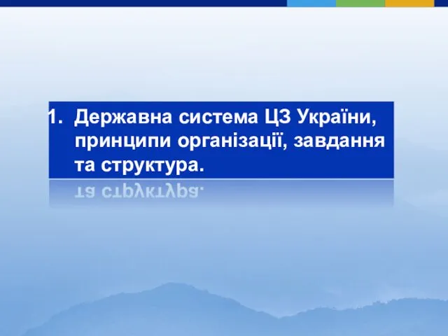 Державна система ЦЗ України, принципи організації, завдання та структура.