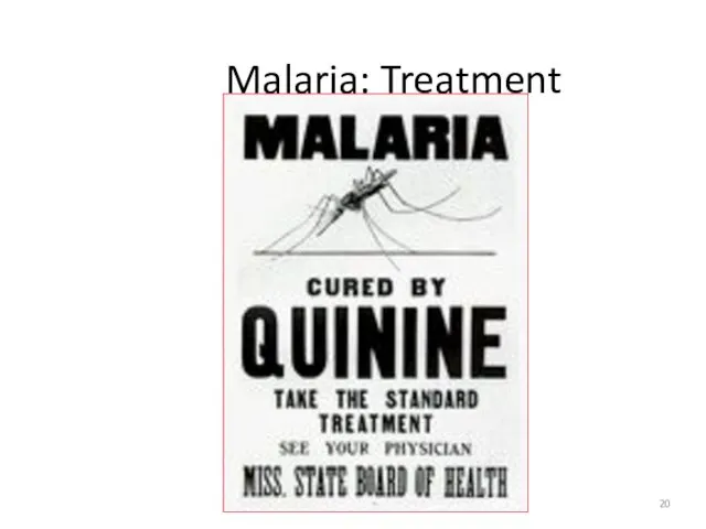 Malaria: Treatment