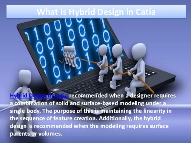 What is Hybrid Design in Catia Hybrid Design in Catia recommended when a