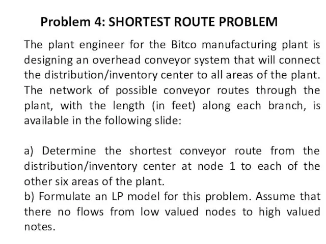 The plant engineer for the Bitco manufacturing plant is designing