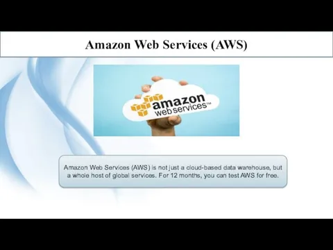 Amazon Web Services (AWS) Amazon Web Services (AWS) is not