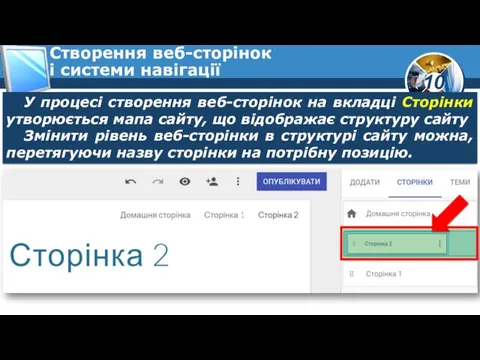 Створення веб-сторінок і системи навігації У процесі створення веб-сторінок на