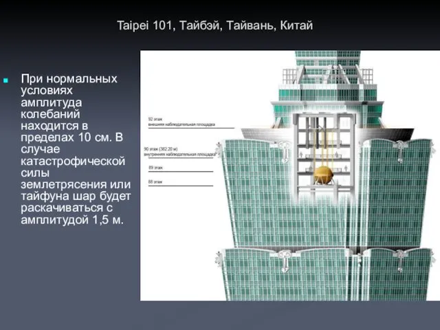 При нормальных условиях амплитуда колебаний находится в пределах 10 см. В случае катастрофической