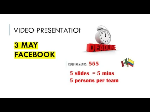 VIDEO PRESENTATIONS 3 MAY FACEBOOK