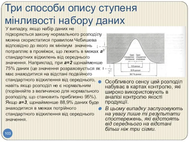 Три способи опису ступеня мінливості набору даних Особливого сенсу цей