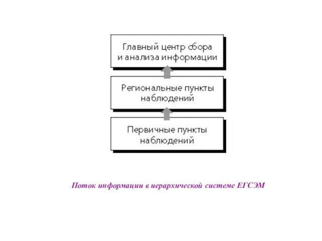 Поток информации в иерархической системе ЕГСЭМ