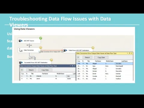 Troubleshooting Data Flow Issues with Data Viewers Using an Error