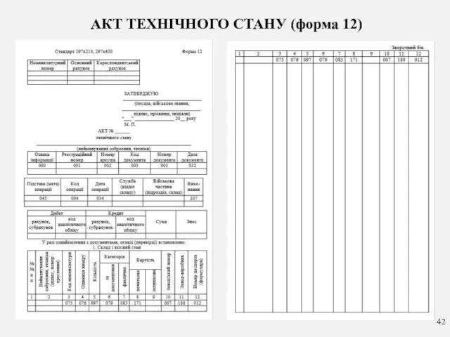 АКТ ТЕХНІЧНОГО СТАНУ (форма 12)