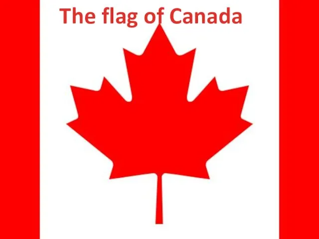 The flag of Canada