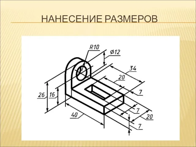 НАНЕСЕНИЕ РАЗМЕРОВ