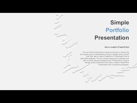 Simple Portfolio Presentation