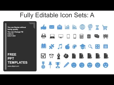 Fully Editable Icon Sets: A