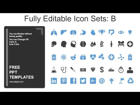 Fully Editable Icon Sets: B