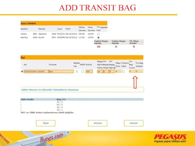 ADD TRANSIT BAG