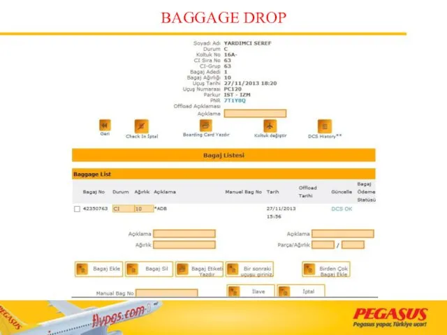 BAGGAGE DROP