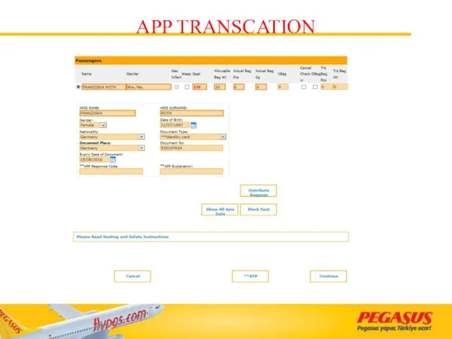 APP TRANSCATION