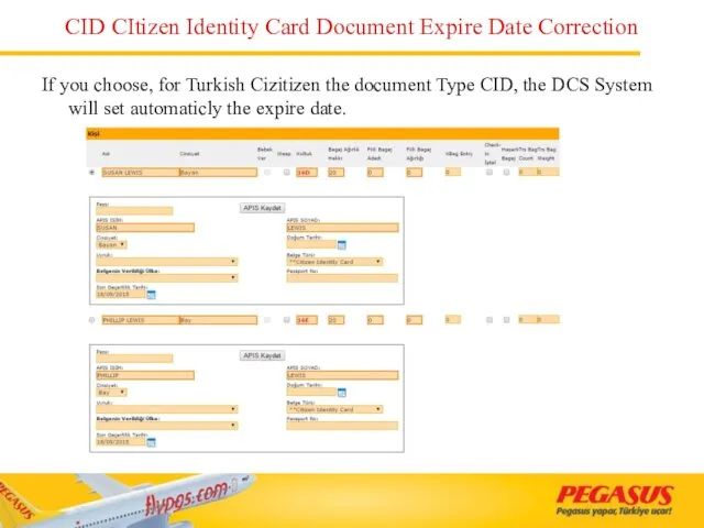 CID CItizen Identity Card Document Expire Date Correction If you
