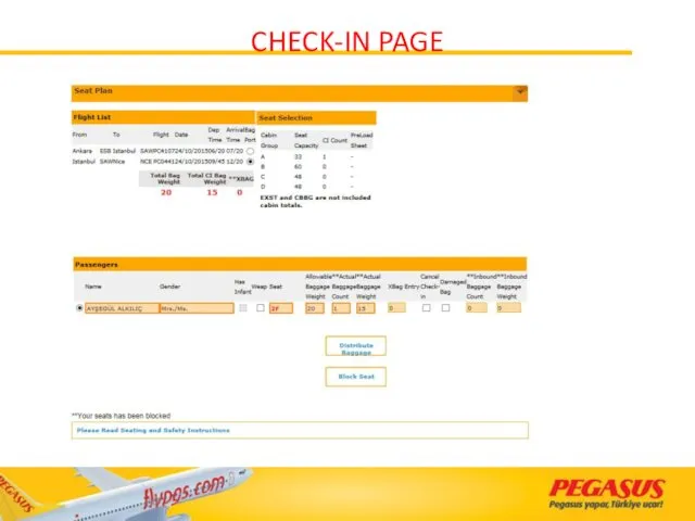 CHECK-IN PAGE