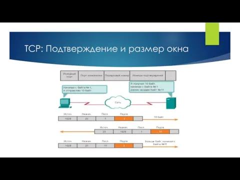 TCP: Подтверждение и размер окна