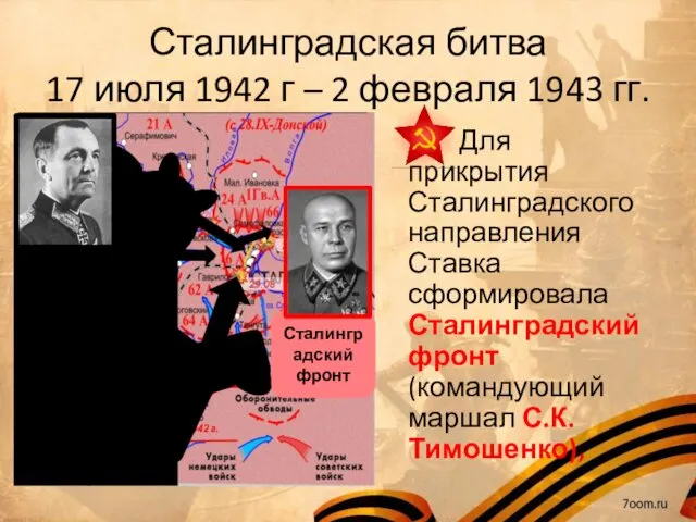 Сталинградская битва 17 июля 1942 г – 2 февраля 1943
