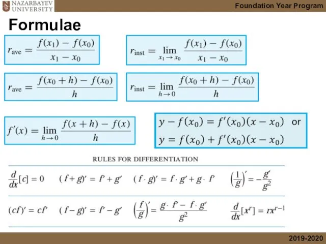 Formulae