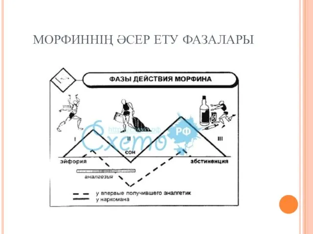 МОРФИННІҢ ӘСЕР ЕТУ ФАЗАЛАРЫ