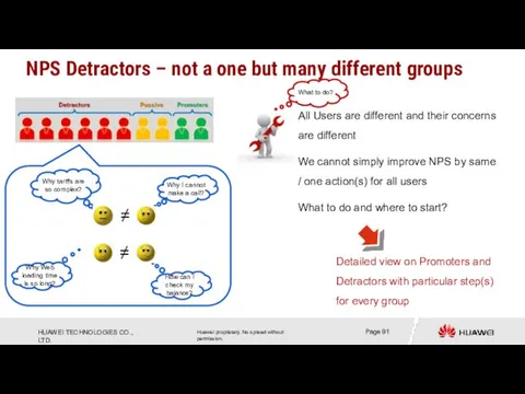 NPS Detractors – not a one but many different groups