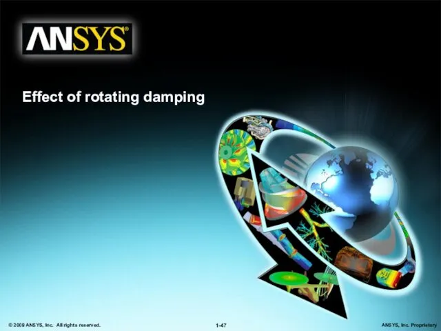 Effect of rotating damping