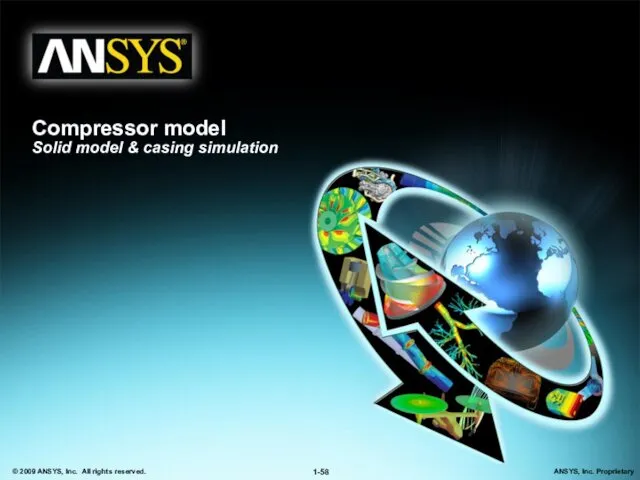Compressor model Solid model & casing simulation