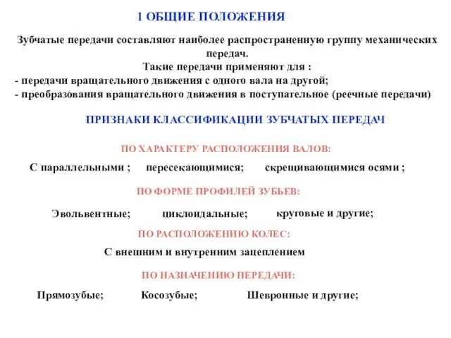 Зубчатые передачи составляют наиболее распространенную группу механических передач. Такие передачи