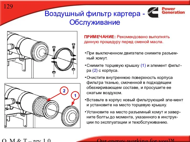 O, M & T – rev 1.0 Our energy working for you™. Воздушный