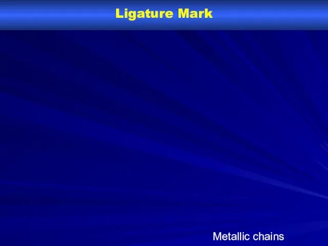 Ligature Mark Metallic chains