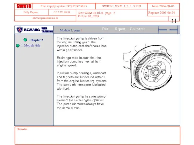 Text WSM 03:01-01 page 15 Picture 03_0789 Remarks Module 1,